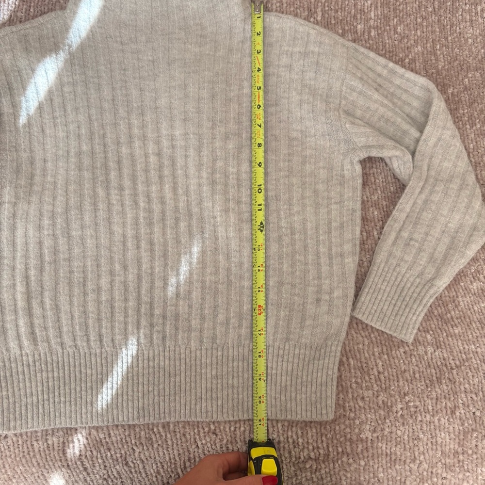 Petite Funnel Neck Ribbed Sweater - Picture 4 of 7